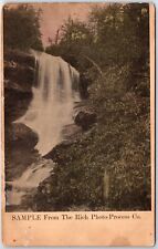 VINTAGE POSTCARD WATERFALL SAMPLE CARD FROM THE RICH PHOTO-PROCESS COMPANY picture