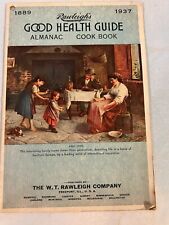 Rawleigh’s VTG 1937 Good Health Guide Almanac Cookbook 32 Pages  picture