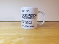 Motherhood Humor Mug Cup Mom’s Humorous Coffee Tea Writing Both Sides picture