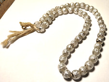 Vintage Venetian Fancy Silver Foil Beads picture