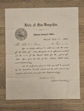 Civil War 1862 New Hampshire Adjutant Generals Authorization to Raise a Regiment picture