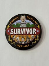 Barack Obama Survivor - 4” Cello Limited Ed. #d Button by Artist Brian Campbell picture