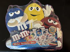 Vintage New M&M's Candy Mega Activity Set Stickers Posters Puzzles Marker picture