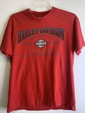 Vintage 1996 HARLEY DAVIDSON Is Life The Rest Is Just Details Red Shirt Large HD picture