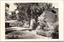 Vintage 1940s CARMEL, California Real Photo RPPC Postcard CARMEL COTTAGE COURT picture