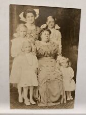 C. 1912 Antique Photo of Polish Family Mother & 5 Daughters Dressed Elegantly picture