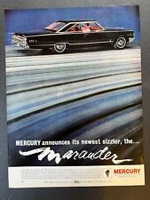 Vtg 1960s Ad Ford Motor Co, Mercury Marauder S55 390 V-8 Standard Engine picture