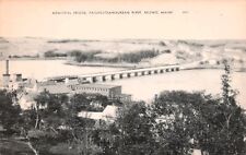 Belfast Maine ME Memorial Bridge Passagassawaukeag River Vtg Postcard E18 picture