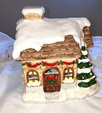 Vintage Lighted Ceramic Christmas Village Cottage  Circa 1970 CHRISTMAS picture