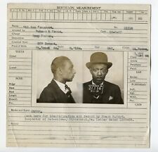 1929 Antique Mugshot Photo, Pittsburgh, PA, African American Man picture
