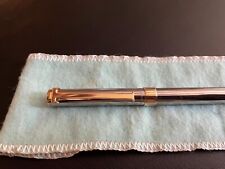 Collectible Vintage Tiffany Sterling Silver T-Clip Pen with gold & chrome twist picture