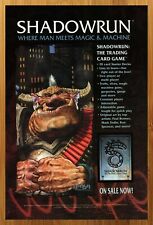 1997 Shadowrun Trading Card Game Vintage Print Ad/Poster CCG TCG Promo Art 90s picture