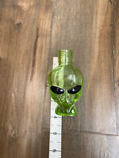 Green Alien Glass Bottle - 3.5” - Empty Outer Space Vodka Bottle picture