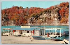 Postcard Cricket Creek Boat Dock, Omaha, Arkansas B130 picture