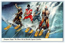 c1960's Wakeboarding Clown Act at Florida's Cypress Gardens Vintage Postcard picture