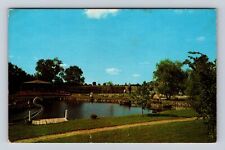 Perham MN-Minnesota, Star Lake Lagoon Gardens, Vintage Souvenir Postcard picture