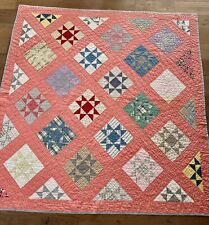 Early American Handmade All Hands Around Quilt - Vintage picture
