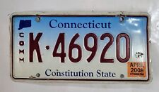 2008 CONNECTICUT COMMERCIAL LICENSE PLATE 🔥FREE SHIPPING🔥 K 46920 picture