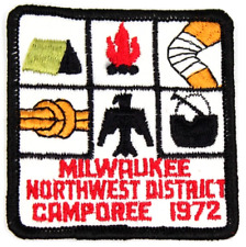1972 Camporee Northwest District Milwaukee Patch Boy Scouts BSA Wisconsin WI picture