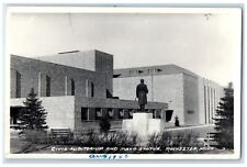 c1910's Civic Auditorium And Mayo Statue Rochester MN RPPC Photo Postcard picture