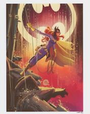 Mike Maihack SIGNED DC Comics Batman Super Hero Art Print ~ Batgirl Over Gotham picture