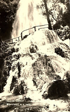 1920s MONTERREY MEXICO COLA DE CABALLO WATERFALL RPPC POSTCARD P1312 picture