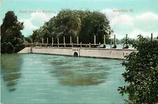 Vintage Postcard; River Head Gates to Raceway, Marseilles IL LaSalle Co Wheelock picture