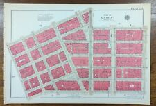 Vintage 1934 CHINATOWN TRIBECA MANHATTAN NEW YORK CITY NY G.W. BROMLEY Land Map  picture