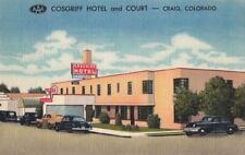 Postcard Cosgriff Hotel + Court Craig Colorado CO picture