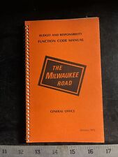 1975 Milwaukee Rd., Railroad￼ Budget and responsibility function code manual picture