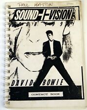 David Bowie Ziggy Tour Contact Book Original Vintage Sound And Vision Tour 1990 picture