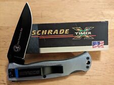 SCHRADE  X-TIMER, 70TX Aluminum Handle Folding Knife. First Run Production picture