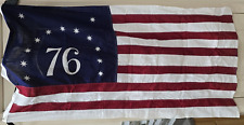 Vtg Authentic Original Bicentennial 1976 American US Flag Patriotic Historical picture