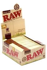 AUTHENTC Raw Organic King Size Slim Rolling Paper Full Box 50 pack, 32 Per Pack picture