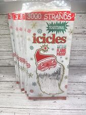 12 Packs Vintage Mystic Silver Christmas Tree Icicles 3000 18