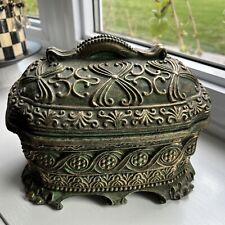Home Decor Ornate Decorative Storage Box; Pet Ashes Urn, Valuables Jewelry Resin picture