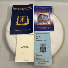 Freemason Lot of 4 Books and Pamphlets Handbook America Florida Ancient Egypt picture