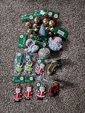 LOT Of 16 Christmas Ornaments New Bells, Mr. & Mrs. Clause, Ginger Bread More picture
