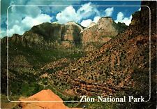 Vintage Postcard 4x6- THE STREAKED WALL, BEEHIVES AND SENTINEL, ZION NATIONAL PA picture
