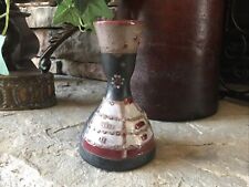 Vintage Ceramic Vase Textured Apron Mid Century Pottery 1960s Danish Pot Rustic picture