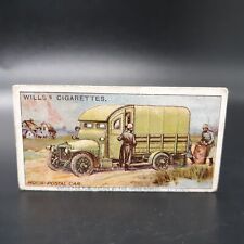 1916 Will's Cigarettes Military Motors #46 Motor Postal Car Antique Tobacco picture
