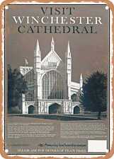 METAL SIGN - 1978 Visit Winchester Cathedral British Rail Vintage Ad picture