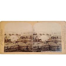 Antique 1890s Civil War Stereoscope Stereoview Battle of Bull Run Confederate  picture