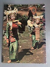 Vintage 1970s 1980s Balinese Girls Dancers Postcard Unposted Bali Indonesia Vtg picture