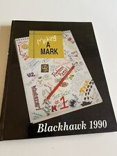 Blackhawk 1990 yearbook Milton High School Wisconsin - no writing in book picture