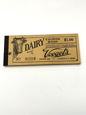 Faribault MN Minnesota Voegel's Vintage Dairy Coupon Book Booklet  Advertising picture