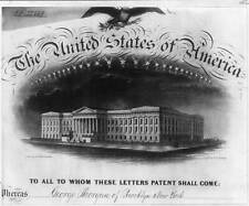 Photo:US Patent Office letterhead,Patent Office Building picture