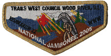 Kishkakon Lodge 32 Trails West Council IL 2005 Jamboree Flap GMY Bdr (AR423) picture
