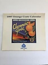 Vintage Pomona First Federal Savings 1997 Orange Crate Art Calendar, Pomona, Ca picture