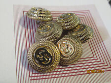 GUCCI  6 small  BUTTONS soft GOLD tone metal , 15mm  LOT 6 picture
